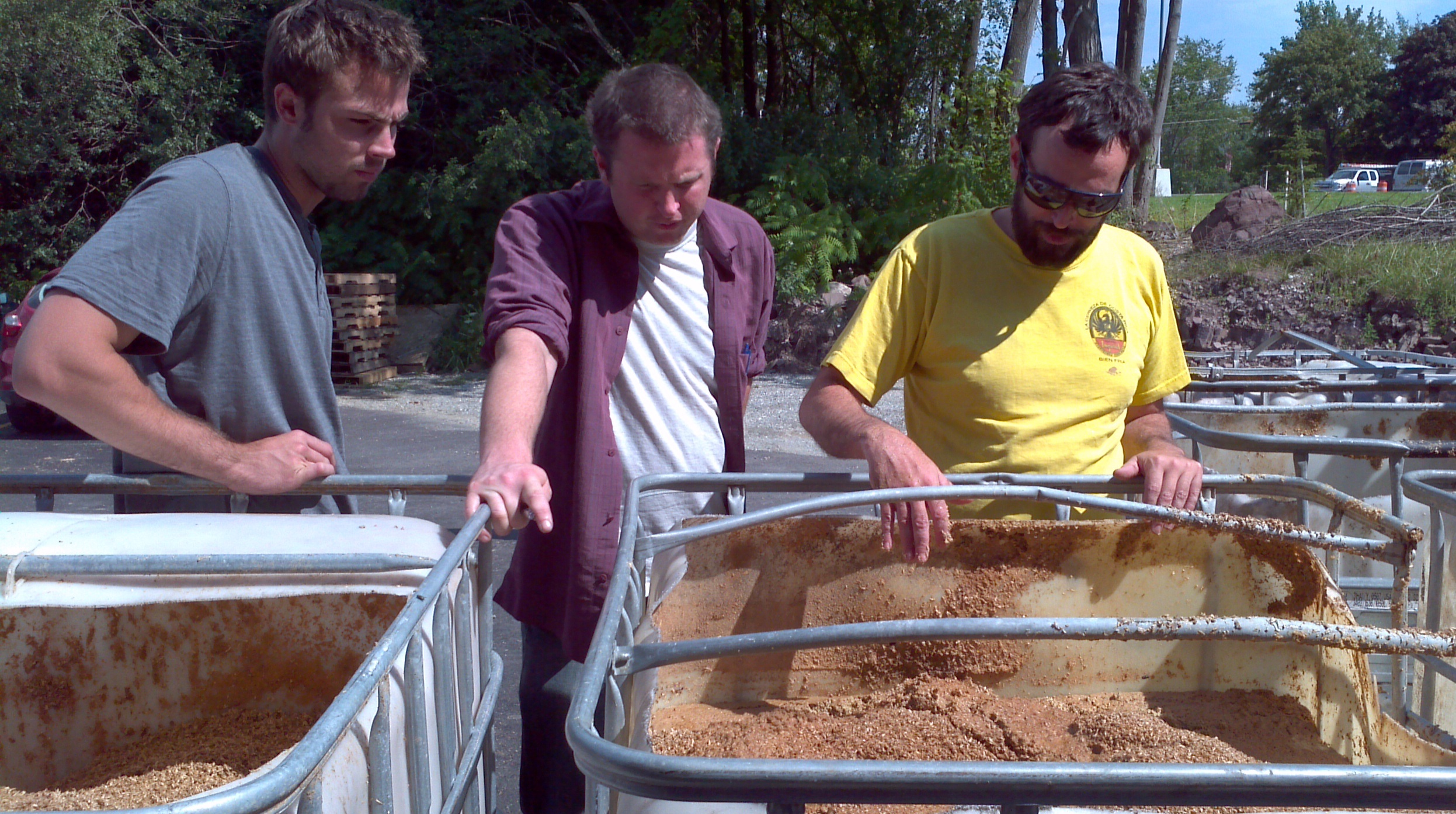 Brewery waste used in the pilot project