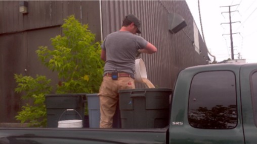 GSR team collecting brewery wastewater from a brewery